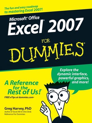 Excel 2007 For Dummies - ebook